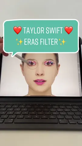 Taylor Swift Eras Makeup Filter is out now! try it on & let me know which era is ur fav🥰🫶🏼 #taylorswift #taylorswifterastour #erastour #eras #filter #filters #effect #effects #effecthouse #effecthousecreator #art #artist #makeup #procreate #trending #swifttok #swiftie #fyp 