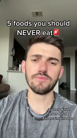 🚨NEVER eat these 5 foods‼️ #health #food #Fitness #fatloss #muscle #fyp 