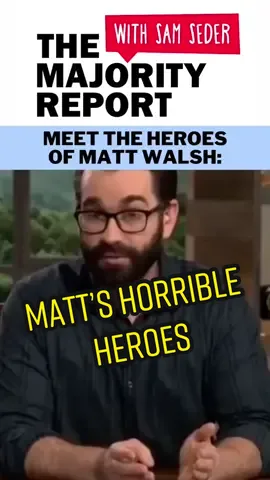 ‘Meet Matt Walsh’s Heroes:’ — from the Fun Half on 3/28/23 #majorityreport #samseder #emmavigeland #podcastclips #podcast #youtube #politicaltiktok #History #mattwalsh #dailywire 