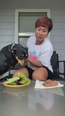 Is her dog a vegetarian? (Via @unknown) 