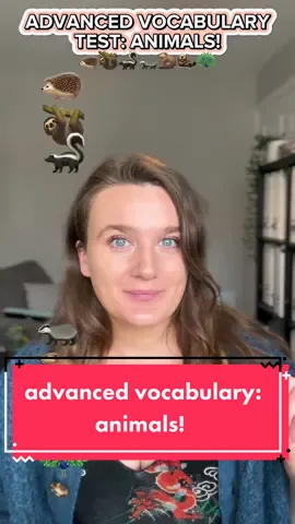 How many advanced animals did you know? ☺️ #vocabulary #quiz #english #ingles #learnenglish 