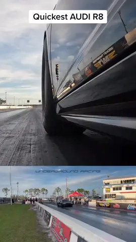 Worlds quickest AUDI R8 #1320video #streetcartakeover #dragracing #audi #r8 #undergroundracingteam 