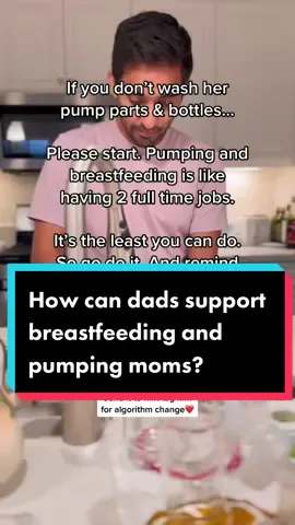 Hey dads! Did you know that supporting your partner during breastfeeding and pumping is super important for your little one's health and your family's well-being? Taking on tasks like washing pump parts, bottles, and keeping the house clean can make a huge difference. Not only does it help lighten the load for moms, but it also creates a stronger bond between dads and babies. So let's show some love and support for all the amazing moms out there by being proactive and pitching in! #DadsSupportBreastfeeding #HealthyFamilies #StrongerBonds #CapCutVelocity #bresstfeeding #breastfeedingsupport #postpartum #exclusivepumping #exclusivepumper #pumpingmom #breastpump #newmom #BreastfeedingTips #newdad 