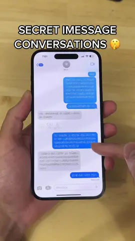 How to have secret iMessage conversations 🤯 #iphonetricks #iphonetips 