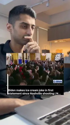 I wasn’t sure if I was watching him address the tragic event or I was watching a stand up comedy show.  What the heck is going on here? Does anyone know? #biden 