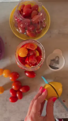 @naturesweettomatoes tomatoes are now featuring their associates and greenhouse workers. (A D) Under every lid is a QR code for you to scan and learn more about the 5000 associates that work hard and go on to gain higher education and resources that improve their quality of life.  NatureSweet has a mission to transform the lives of agricultural workers in North America. @NatureSweet features their Associates in the greenhouses under every lid. You can scan the QR code and learn more about the 5000 Associates that work hard to deliver the best-tasting tomatoes. NatureSweet has a mission to transform the lives of agricultural workers in North America. Many have pursued a higher education and utilized resources to improve their quality of life.   RECIPE: This delicious tomato concoction is so versatile- it can be stored in the fridge and used for toast, bread, sandwiches, salads, and more.  You'll need:  NatureSweet tomatoes (any variety) cut in halves or quarters  Red onion thinly sliced  2 cloves of garlic  1/4 cup of red wine vinegar  2/3 cup of olive oil  Fresh basil (sliced)  Half of a freshly squeezed lemon Salt + Pepper to taste  Mix all ingredients into a mason jar and cover and store in fridge for 3-4 days.   #naturesweet #naturesweettomatoes #cherub #cherubtomatoes #tomatogarnish #sandwichtopper #saladtopper 