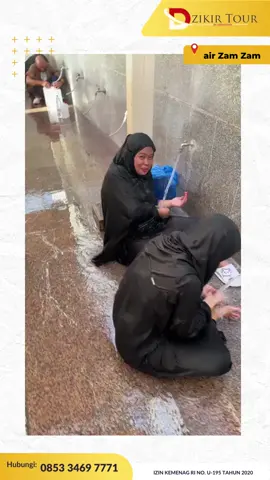 MasyaAllah Tabarakallah Jam'ah Umroh DZIKIR TOUR BY ARRASYAH Menikmati mandi Air Zam Zam yang ada di kota mekkah #Mekkah #airzamzam #umroh2023 #umrohramadhan2023