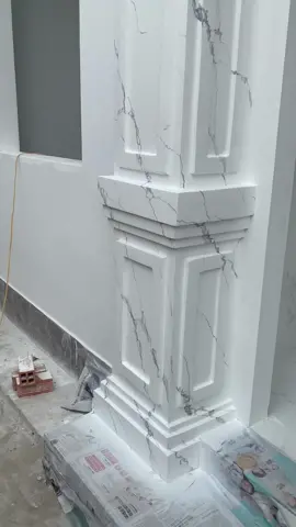 Sơn giả đá trắng italya nhạt chưa lên bóng