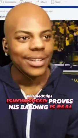ISHOWSPEED proves his BALDING is REAL #ishowspeed #ishowspeedclipz #ishowspeedrage #ishowspeedlive #ishowspeedbald #ishowspeedbarking #ishowspeedbark 