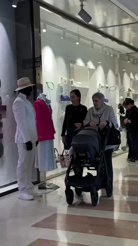 What a smile he made #tiktok #viralvideo #funnyvideos #fyp #mannequin #prank