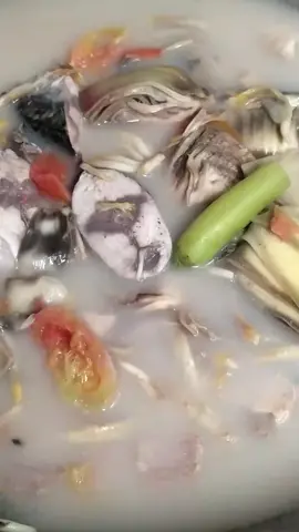 sinigang na isda with puso ng saging try moto mapapaunlirice ka😋😋😋