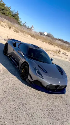 Maserati MC20 'ARIA'....A limited edition of just 25 units, generating an additional 795 pounds of downforce for the Trident-badged supercar #maserati #mc20 #supercar 🎥 @7designhouse