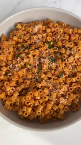 ditalini with spicy vodka sauce 😋🍝 #pastatiktok #ditalinipasta #vodkasauce #gigihadidpasta #fyp #EasyRecipe 