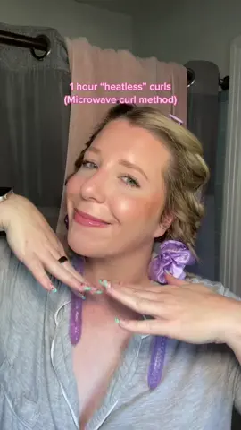 It’s super subtle and perfect for saving time in the morning #heatlesscurls #mediumhair #shorthair #morningroutine #hairtutorials 