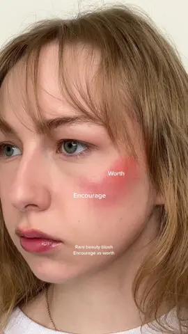 Rare beauty blush Worth & encourage 🫶🏻 #rarebeauty #rarebeautymakeup #rarebeautyreview #rarebeautymakeupproducts #rarebeautybyselena #selenagomez #rarebeautymakeuphaul #rarebeautyblush #rarebeautyblushencourage #rarebeautyblushworth #rarebeautyblushcomparison @Rare Beauty @Selena Gomez 