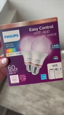 setting up the philips smart wifi led bulbs 🫶🏼  #foryou #philips #asmr #aesthetic 