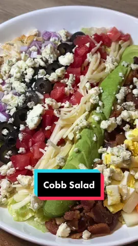 Cobb Salad #salad #veggies #bacon #avocado #cheese #Foodie #foodpics #yummy #delicious #FoodTok #cheftok