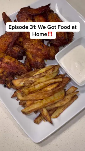 Episode 31: Air fried chicken wings & french fries  Wings:  Famous Dave’s Chicken Rub Kinders Butter Poultry Blend  Garlic Powder  Smoked Paprika  Season Salt  Chicken Seasoning:  Grill Mates Sweet & Smoky Rub Black Pepper  Smoked Paprika  Wing Stop Fry Seasoning:  Brown sugar  Sugar  Garlic Powder  Pepper  Smoked Paprika  Lemon Pepper (optional)  Salt  #airfriedchicken #airfryerrecipes #wegotfoodathome #jasrenee___ #fyp 