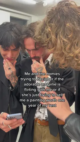 I’m not above buying a five figure painting for my studio apt to show her i care #artist #painting #flirt  #artgirl  