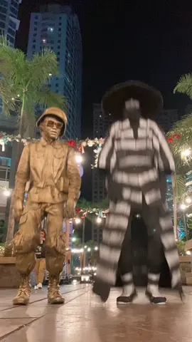 HERE WE GO AGAIN W/ my NEW COSTUME RONIN together with GOLD POLICE #toyro #Statue #dancetrending2023 