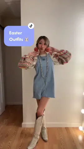Easter is around the corner! Here is some cute outfit inspo! 🐰🐣💜 #western #westernfashion #westernwear #westertiktok #westenootd #westeroutfit #westernoutfitideas #westernoutfitinspo #cowgirlboots #cowgirlfashion #cowboyboots #texas #westernlooks #cowgirlstyle #easteroutfits #easterootd🐰🐰 
