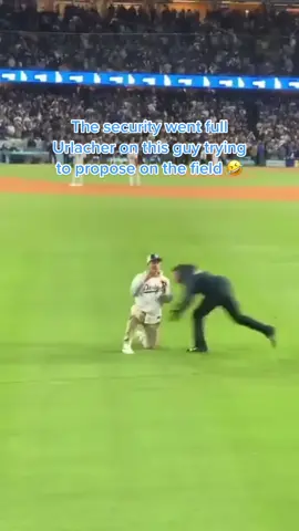 Dis she at least say yes? 😬 #baseball #MLB #mlbopeningday #proposal #marriage 