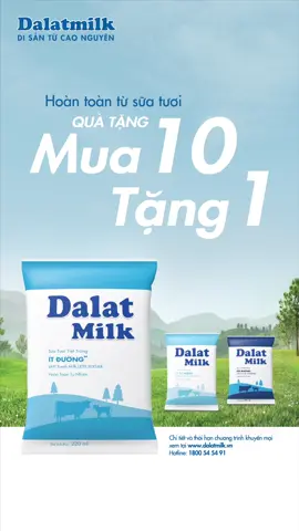 Dalatmilk - Mua 10 tặng 1.