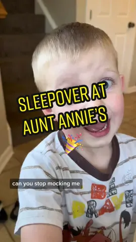 Always gotta be that second child 😮‍💨 💙💙 #auntie #nephew #firstborn #secondchild #sleepover 