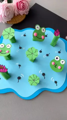 DIY a lotus pond#kidsdiy #DIY #handmade#decoration #interesting #creativehandmade #diyideas #creative 