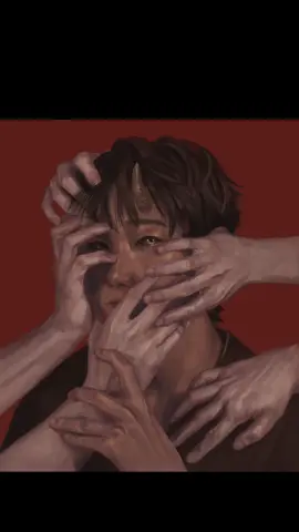 Replying to @mo_allgoodthings  The pain was real...  #art #digitalart #arttok #oc #ocart #drawing #portrait #demon #draw #hands #practice #fyp #fypシ #creepy  #anxiety #realism #semirealism #realisticportrait #paint