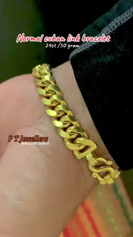 Cuban bracelet made in 24 carat gold in 50 gram 👌 always perfect for your wrist. Contact us for more details 🙏