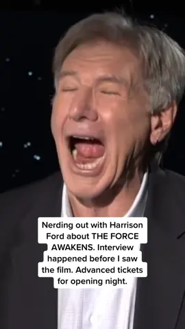 Geeking out with Harrison Ford about THE FORCE AWAKENS. #harrisonford #hansolo #milleniumfalcon #starwars #theforceawakens #carbonite #georgelucas #jjabrams #chewbacca #chewiewerehome #35mmfilm 