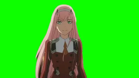 Zero Two Ohayo - Green Screen #anime #darlinginthefranxx #zerotwo #greenscreen 