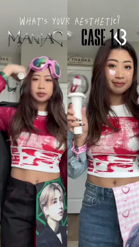 which aesthetic do you like the most? and to stays going to the concert~ which one are you going to the concert in? ⛓️💗 thank you to @ashleys.persona for the cutest stay merch as always!! go check out her store 😡 #skz #lovestay #kpopconcert #kpopootd #maniac #case143 #kpopoutfit #stay #maniacencore 