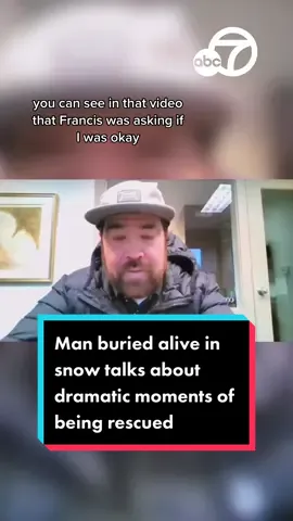 We’re hearing from a man who was buried alive in the snow and his rescuer #news #abc7eyewitness #abc7la #gma #goodmorningamerica #snowboarding #snowboardtiktok #snow #skiingtiktok #skiing #washington #mountbaker 