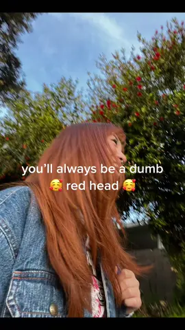 personally, i love being a dumb red head 🥰🥰. #copperredhair #redhead #fupシ 