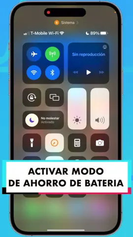 Cómo ACTIVAR MODO de AHORRO de BATERÍA en iPhone #bateria #ios #iphone #ios16 #apple #fyp #fy #viral #parati #paratii