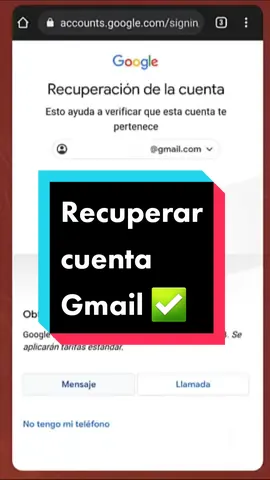 Recuperar cuenta de Gmail #gmail #cuenta #recuperar #informatica #tutorial #aprende 