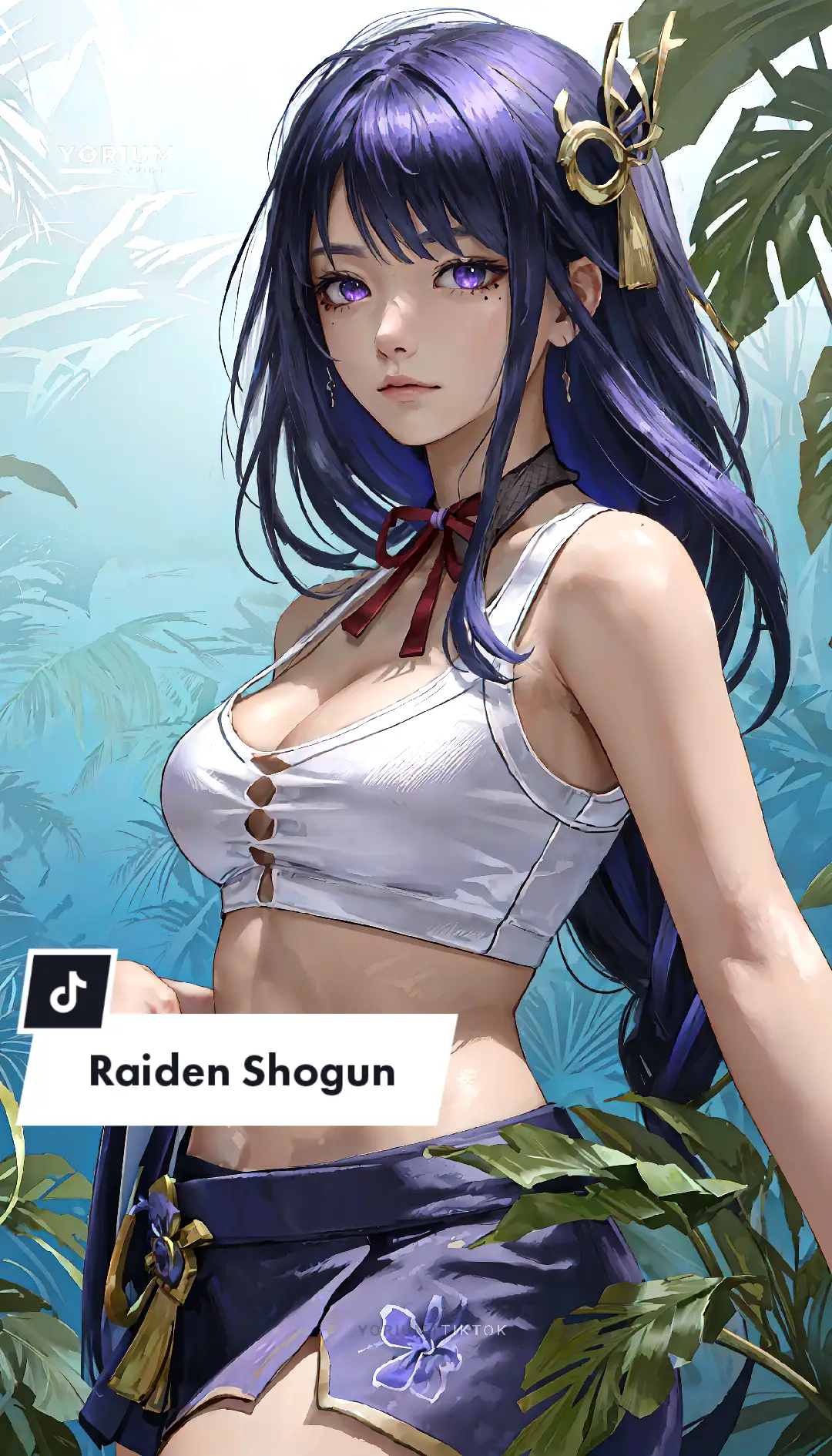 Raiden Shogun(Genshin Impact) #GenshinImpact #raidenshogungenshinimpact #genshin #raidenshogun #raiden #anime #animegirl #fyp #foryou #stablediffusion