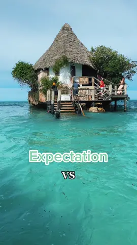Zanzibar 🐠 Expectation vs Reality!  #zanzibar #visitzanzibarisland #zanzibartiktok #tanzania #therockrestaurantzanzibar #zanzibartanzania #expectationvreality #expectationvsreality #expectationsvsreality 
