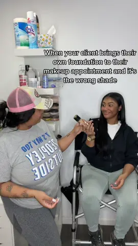 If you wanna use your own foundation make sure its the right shade bookie 😓🙄😭 #queensmakeupartist #queensmua #nycmua #blackgirlmakeup #MyDolceMoment 