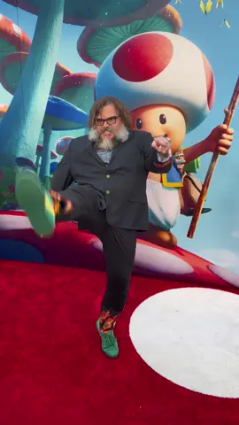 #jackblack shows off his #bowser suit at the premiere of #thesupermariobrosmovie #supermario #nintendo 