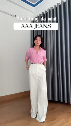 Chiếc thắt lưng nhỏ xíu vậy mà outfit nào cũng cân được nhoaaaaa #fyp #trending #viral #xuhuong 
