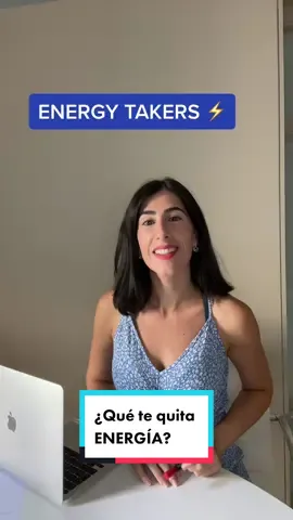 ¿Qué te quita energía?⚡️#coachingemocional #energytakers #bajaenergia 