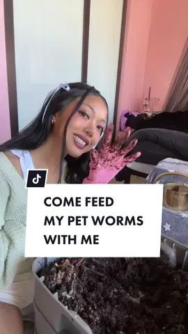 introducing my pet worms 🪱 #earthmonth #earthday #vermicomposting #compost 