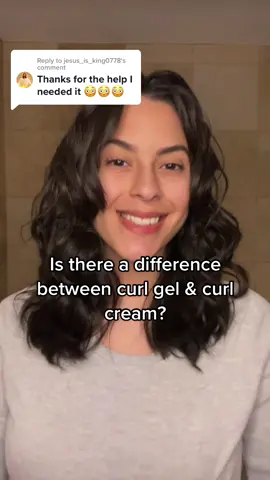Replying to @jesus_is_king0778 is there a difference between curl gel and curl cream? #wavyhair #curlyhair #wavyhairtips #wavyhaircare #wavyhairgirls #wavyhairroutine 