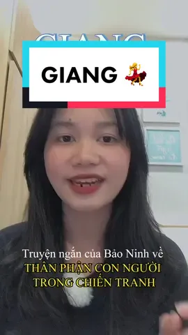 “Giang” một truyện ngắn đề tài chiến tranh cực kỳ hay nói về thân phận của những người lính trong và sau cuộc chiến tàn khốc. Được viết bởi nhà văn Bảo Ninh, một cựu chiến binh chống Mỹ. Ngoài ra Bảo Ninh cũng chính là tác giả sở hữu cuốn tiểu thuyết hay nhất thế kỷ 20 và được xếp vào hàng kinh điển của thế giới về thể loại văn học chiến tranh. #LearnOnTikTok #BookTok #learnwithtiktok #vanhoc #vanhocvietnam #giang #baoninh #batrumvanmau #vtvcab #fyp #trending #xuhuong #studytok 