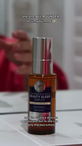 #ad just sleep while @itcosmeticsuki Confidence in Your Beauty Sleep Serum does the magic ✨