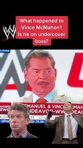 #WWE #mcmahon #undercover #disguise #wtf