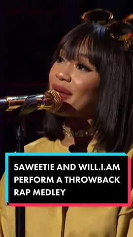 @saweetie and @iamwill perform a throwback rap medley of @tlc, @thenotoriousbig, #2Pac, and more in Mega Mix!  #ThatsMyJam #Saweetie #TLC #notoriousbig #outkast